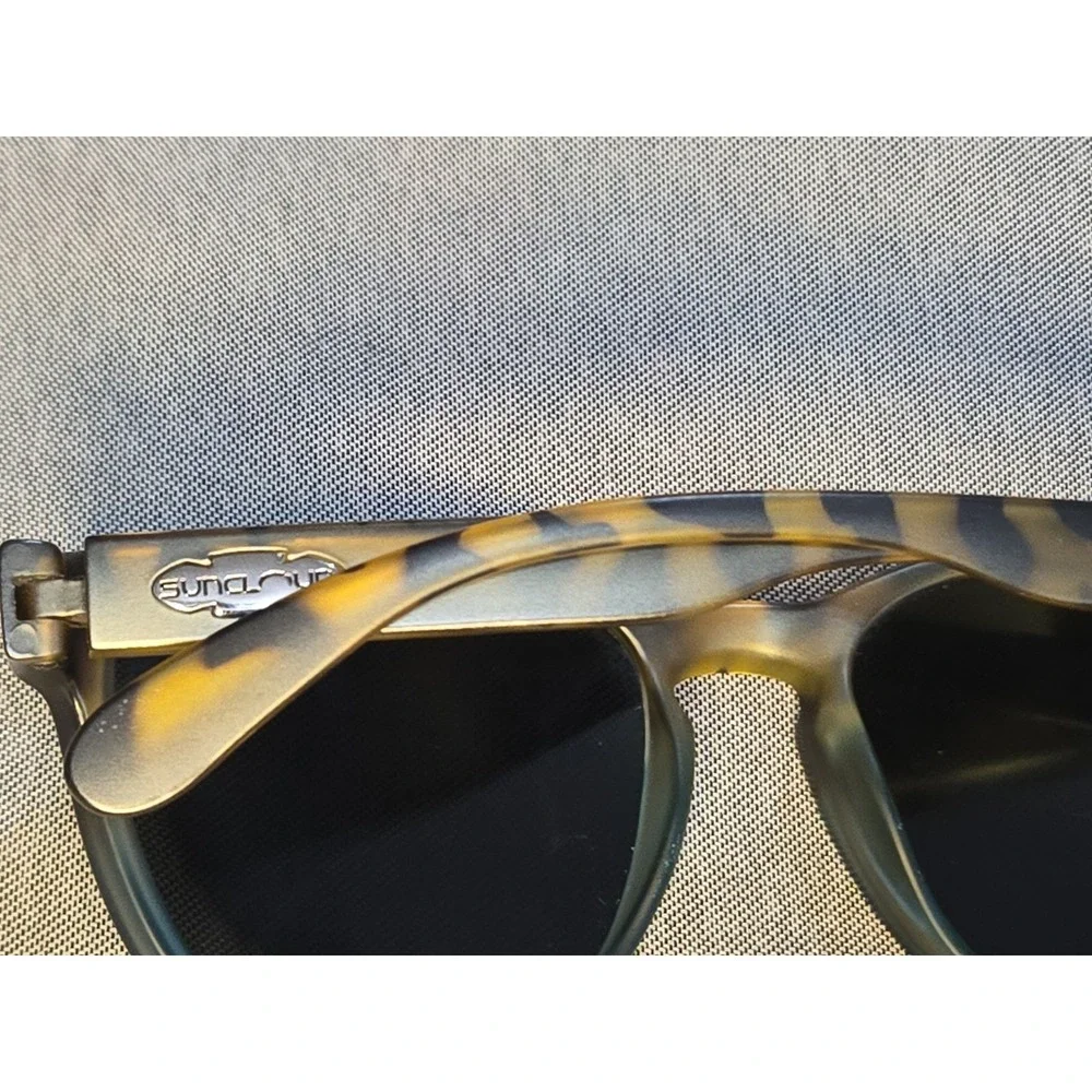 Suncloud Feedback Polarized Sunglasses Tortoise Shell Wrap EQ Brown Mens Womens